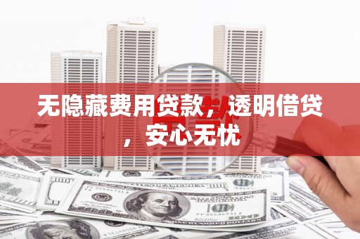 烈山无隐藏费用贷款，透明借贷，安心无忧