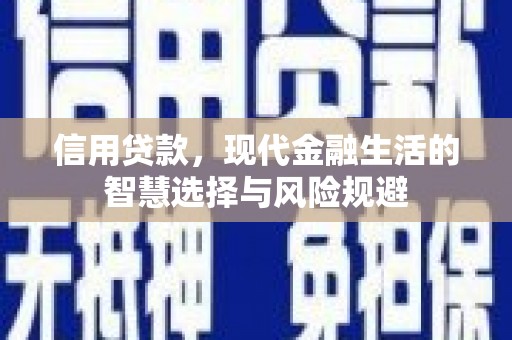 莱西信用贷款，现代金融生活的智慧选择与风险规避