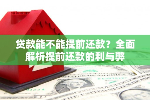凤林贷款能不能提前还款？全面解析提前还款的利与弊
