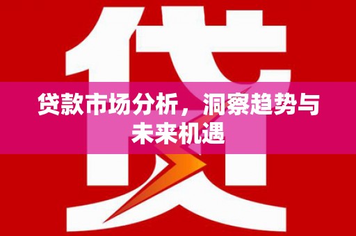 秀林贷款市场分析，洞察趋势与未来机遇