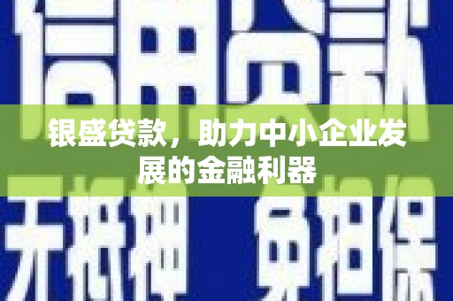 汤原银盛贷款，助力中小企业发展的金融利器