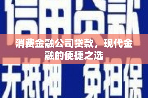 六甲消费金融公司贷款，现代金融的便捷之选