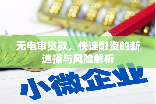 黑龙江无电审贷款，快速融资的新选择与风险解析