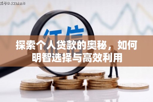 阜宁探索个人贷款的奥秘，如何明智选择与高效利用