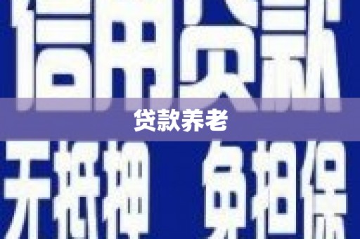 建宁贷款养老