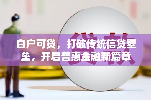 睢宁白户可贷，打破传统信贷壁垒，开启普惠金融新篇章