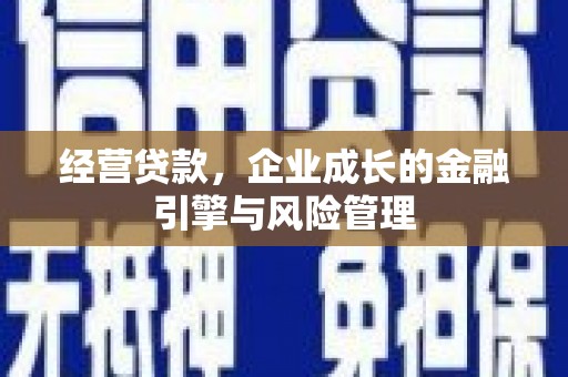 右玉经营贷款，企业成长的金融引擎与风险管理